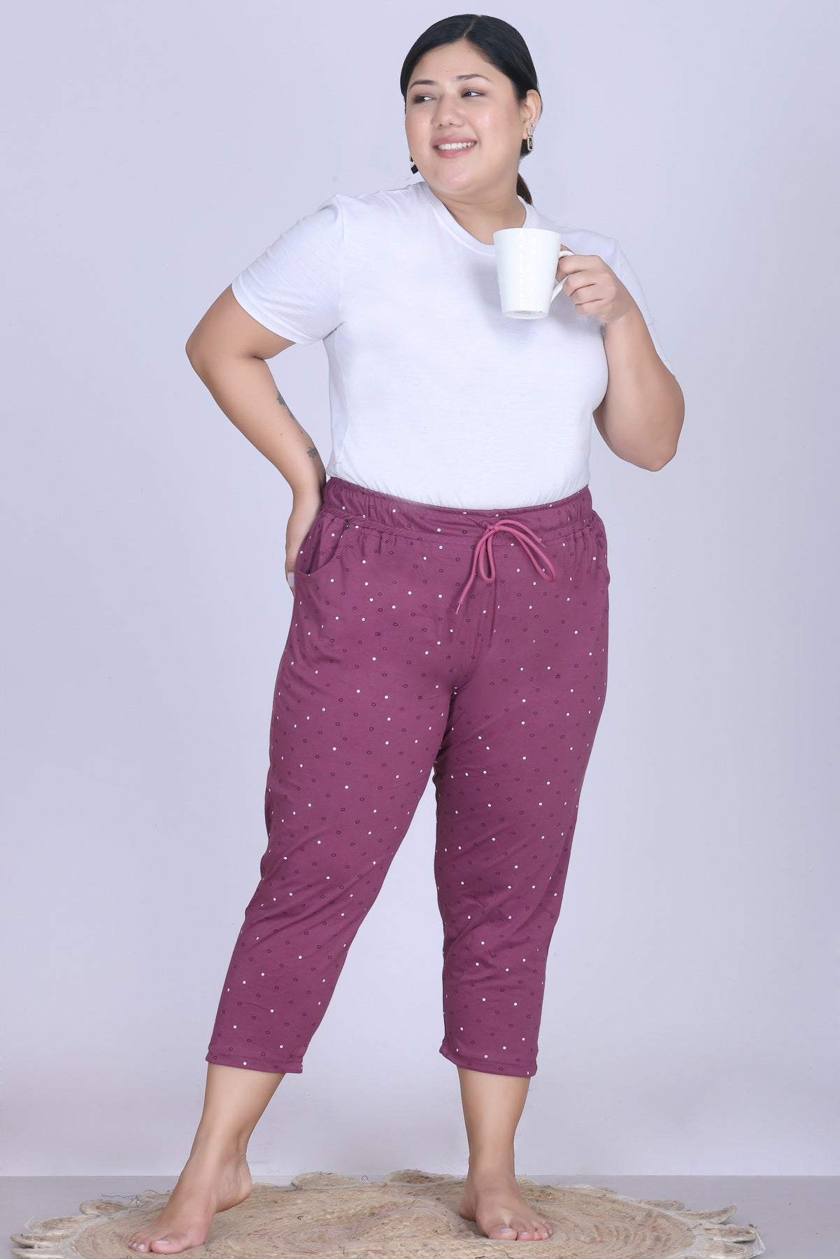 Plus Size Capri For Women - 3/4 Printed Capri (3X-7XL)