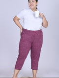 Plus Size Capri For Women - 3/4 Printed Capri (3X-7XL)