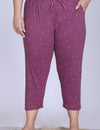 Plus Size Capri For Women - 3/4 Printed Capri (3X-7XL)
