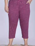 Plus Size Capri For Women - 3/4 Printed Capri (3X-7XL)