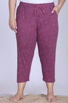 Plus Size Capri For Women - 3/4 Printed Capri (3X-7XL)