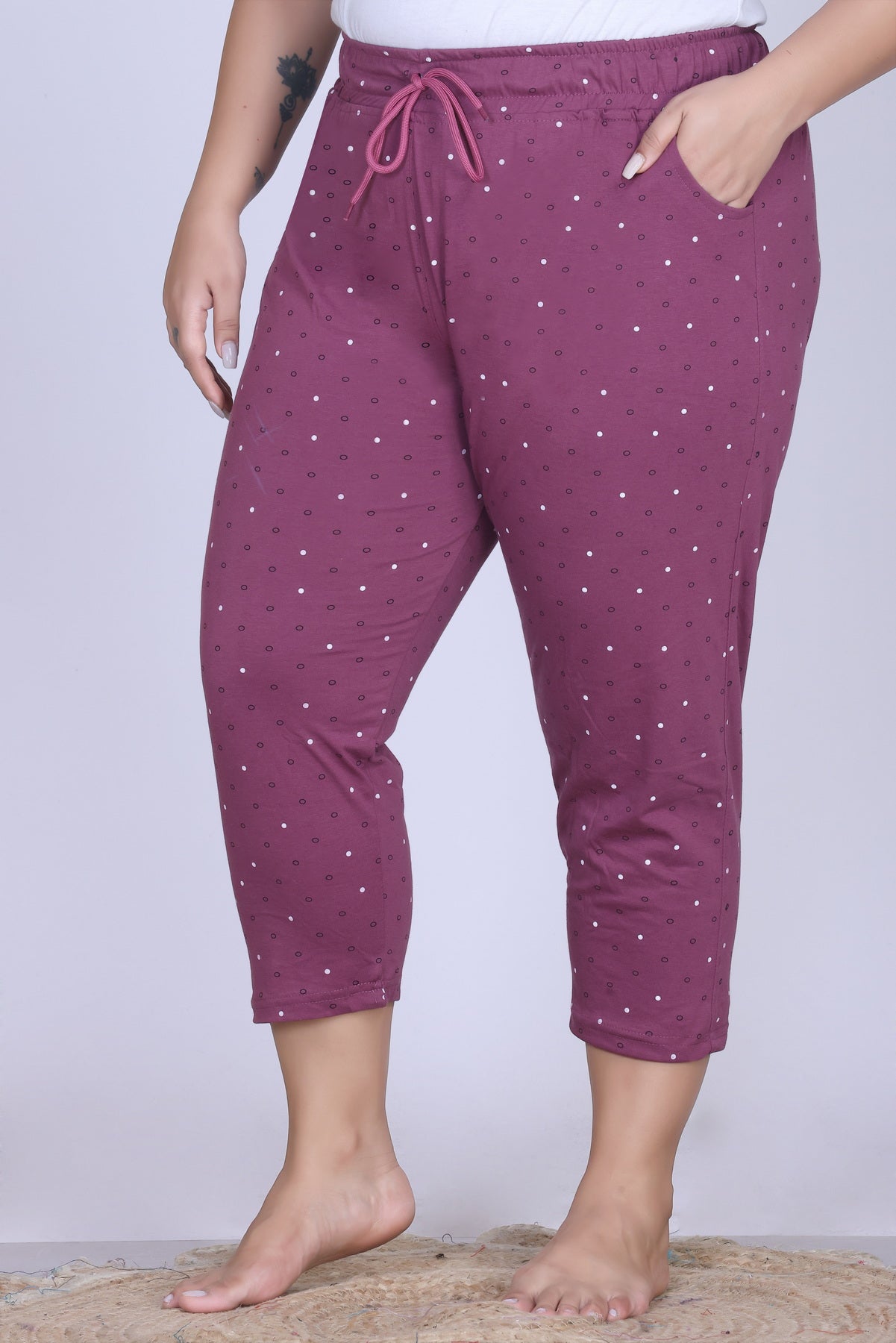 Plus Size Capri For Women - 3/4 Printed Capri (3X-7XL)