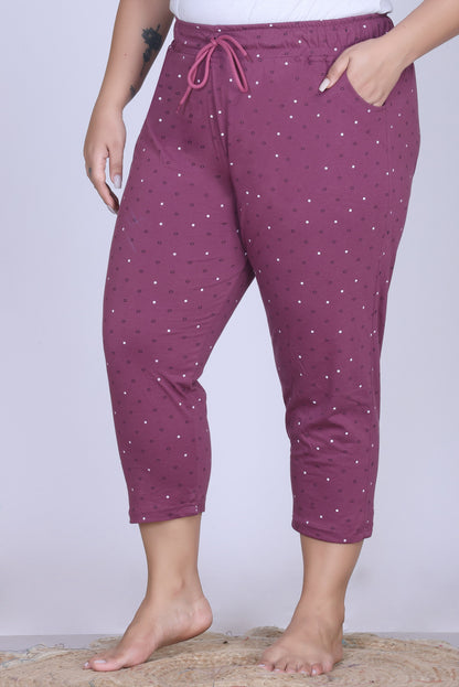 Plus Size Capri For Women - 3/4 Printed Capri (3X-7XL)