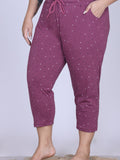 Plus Size Capri For Women - 3/4 Printed Capri (3X-7XL)