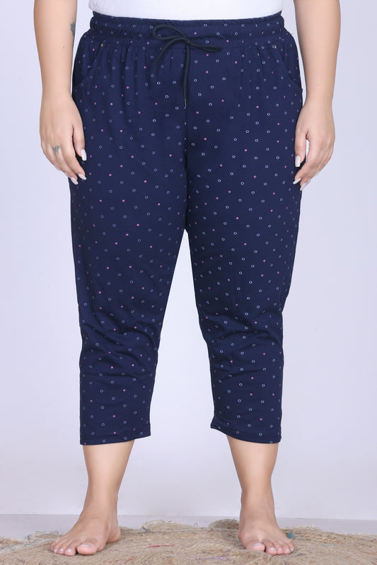 Plus Size Capri For Women - 3/4 Printed Capri (3X-7XL)