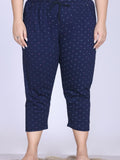 Plus Size Capri For Women - 3/4 Printed Capri (3X-7XL)