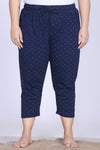 Plus Size Capri For Women - 3/4 Printed Capri (3X-7XL)