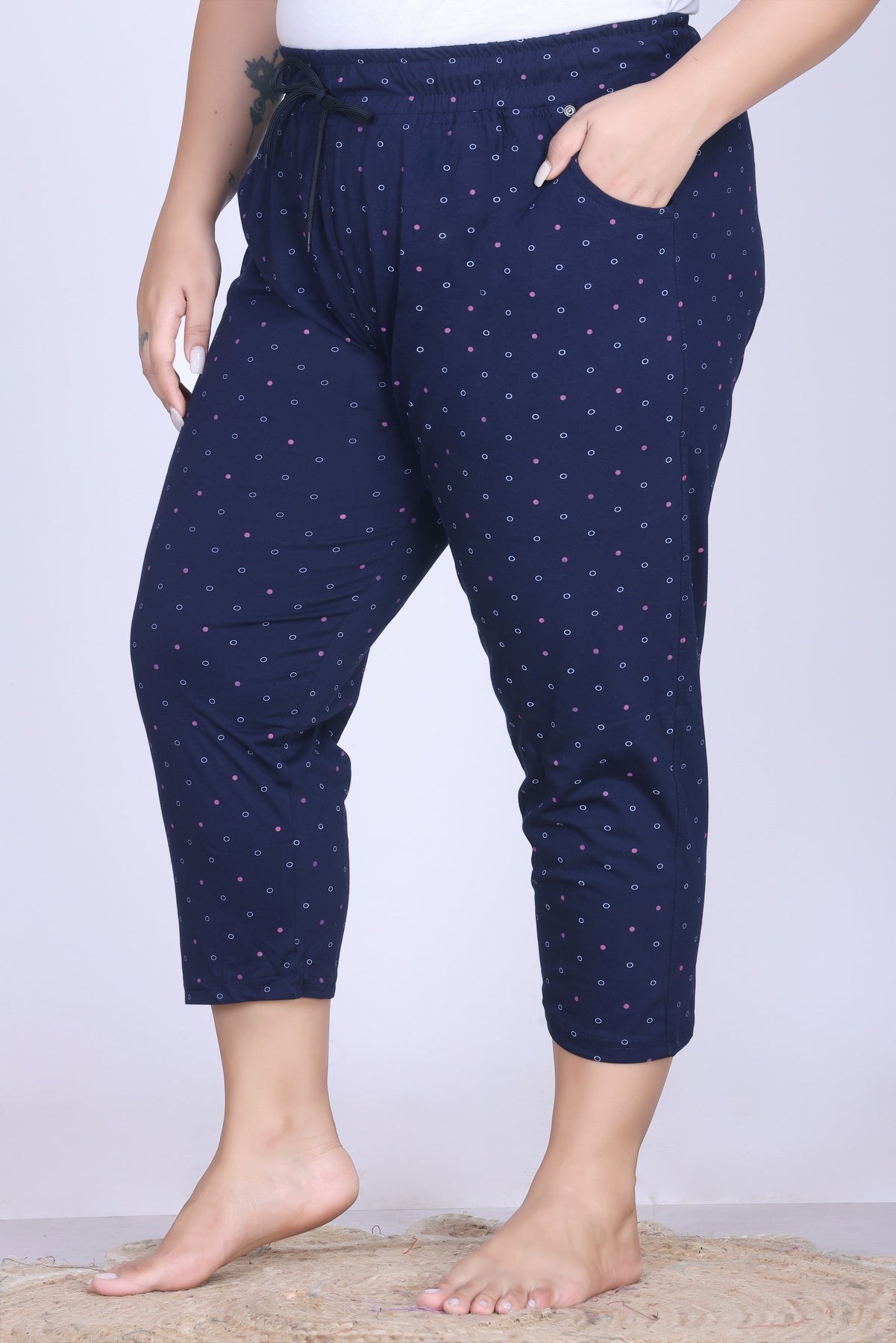 Plus Size Capri For Women - 3/4 Printed Capri (3X-7XL)