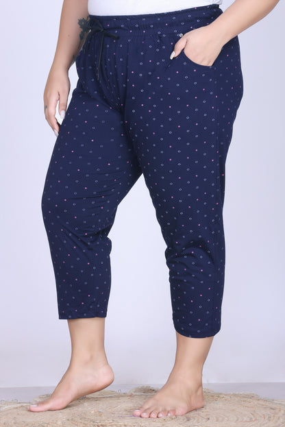 Plus Size Capri For Women - 3/4 Printed Capri (3X-7XL)