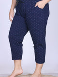 Plus Size Capri For Women - 3/4 Printed Capri (3X-7XL)