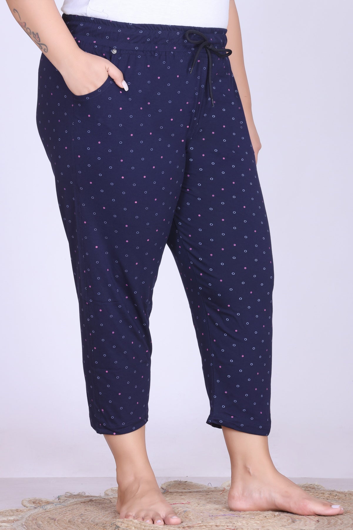 Plus Size Capri For Women - 3/4 Printed Capri (3X-7XL)