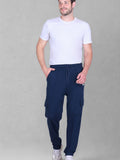 Jinxer Men's Loop Knit Cargo Trackpants-Teal (M TO 5XL Sizes)