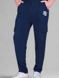 Jinxer Men's Loop Knit Cargo Trackpants-Teal (M TO 5XL Sizes)