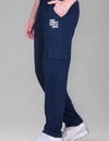 Jinxer Men's Loop Knit Cargo Trackpants-Teal (M TO 5XL Sizes)