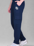 Jinxer Men's Loop Knit Cargo Trackpants-Teal (M TO 5XL Sizes)