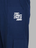 Jinxer Men's Loop Knit Cargo Trackpants-Teal (M TO 5XL Sizes)