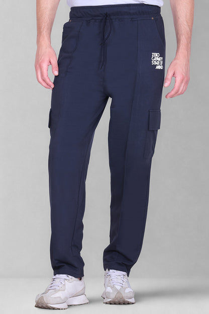 Jinxer Men's Loop Knit Cargo Trackpants-D.Grey (M TO 5XL Sizes)