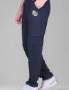 Jinxer Men's Loop Knit Cargo Trackpants-D.Grey (M TO 5XL Sizes)