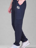 Jinxer Men's Loop Knit Cargo Trackpants-D.Grey (M TO 5XL Sizes)