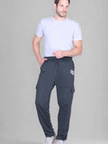 Jinxer Men's Loop Knit Cargo Trackpants-Basil(M TO 5XL Sizes)