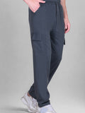 Jinxer Men's Loop Knit Cargo Trackpants-Basil(M TO 5XL Sizes)