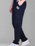Jinxer Men's Loop Knit Cargo Trackpants-French Navy(M TO 5XL Sizes)