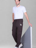 Jinxer Men's Loop Knit Cargo Trackpants-Mocha(M TO 5XL Sizes)