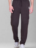 Jinxer Men's Loop Knit Cargo Trackpants-Mocha(M TO 5XL Sizes)
