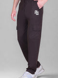 Jinxer Men's Loop Knit Cargo Trackpants-Mocha(M TO 5XL Sizes)