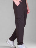 Jinxer Men's Loop Knit Cargo Trackpants-Mocha(M TO 5XL Sizes)