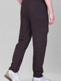 Jinxer Men's Loop Knit Cargo Trackpants-Mocha(M TO 5XL Sizes)