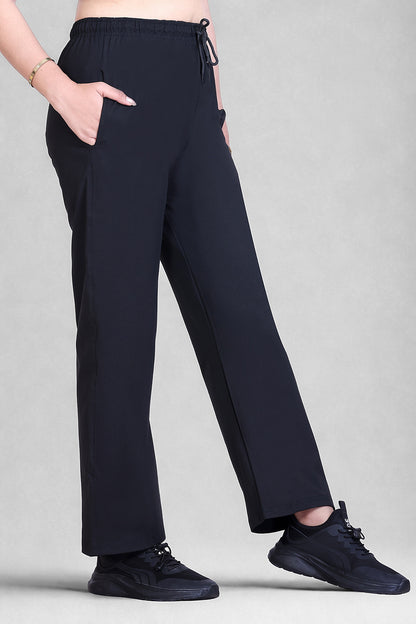 Relaxed Fit Straight Leg Lounge Pants with Pockets  (Sizes: M to XXL)