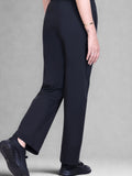 Relaxed Fit Straight Leg Lounge Pants with Pockets  (Sizes: M to XXL)