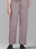 Relaxed Fit Straight Leg Lounge Pants with Pockets  (Sizes: M to XXL)