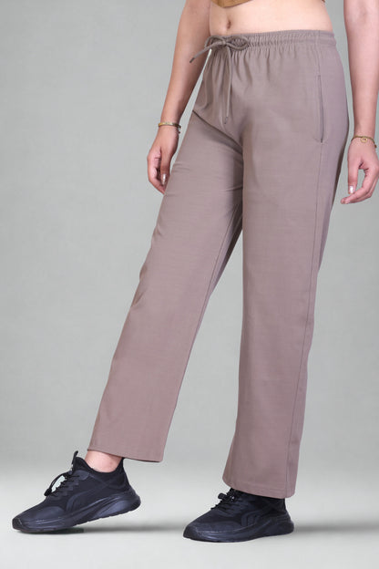 Relaxed Fit Straight Leg Lounge Pants with Pockets  (Sizes: M to XXL)
