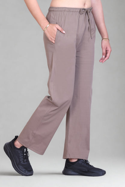 Relaxed Fit Straight Leg Lounge Pants with Pockets  (Sizes: M to XXL)