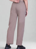 Relaxed Fit Straight Leg Lounge Pants with Pockets  (Sizes: M to XXL)