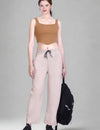 Relaxed Fit Straight Leg Lounge Pants with Pockets  (Sizes: M to XXL)