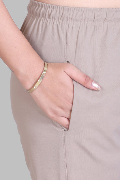 Relaxed Fit Straight Leg Lounge Pants with Pockets  (Sizes: M to XXL)