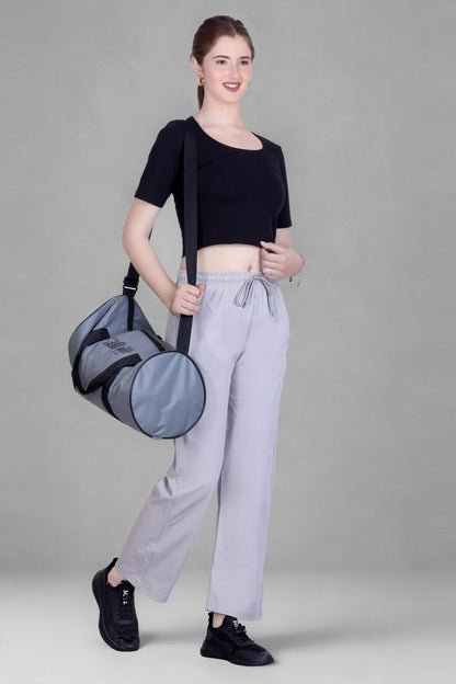 Relaxed Fit Straight Leg Lounge Pants with Pockets  (Sizes: M to XXL)