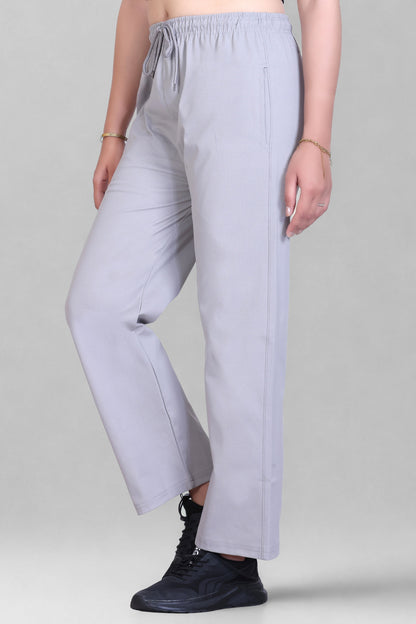 Relaxed Fit Straight Leg Lounge Pants with Pockets  (Sizes: M to XXL)