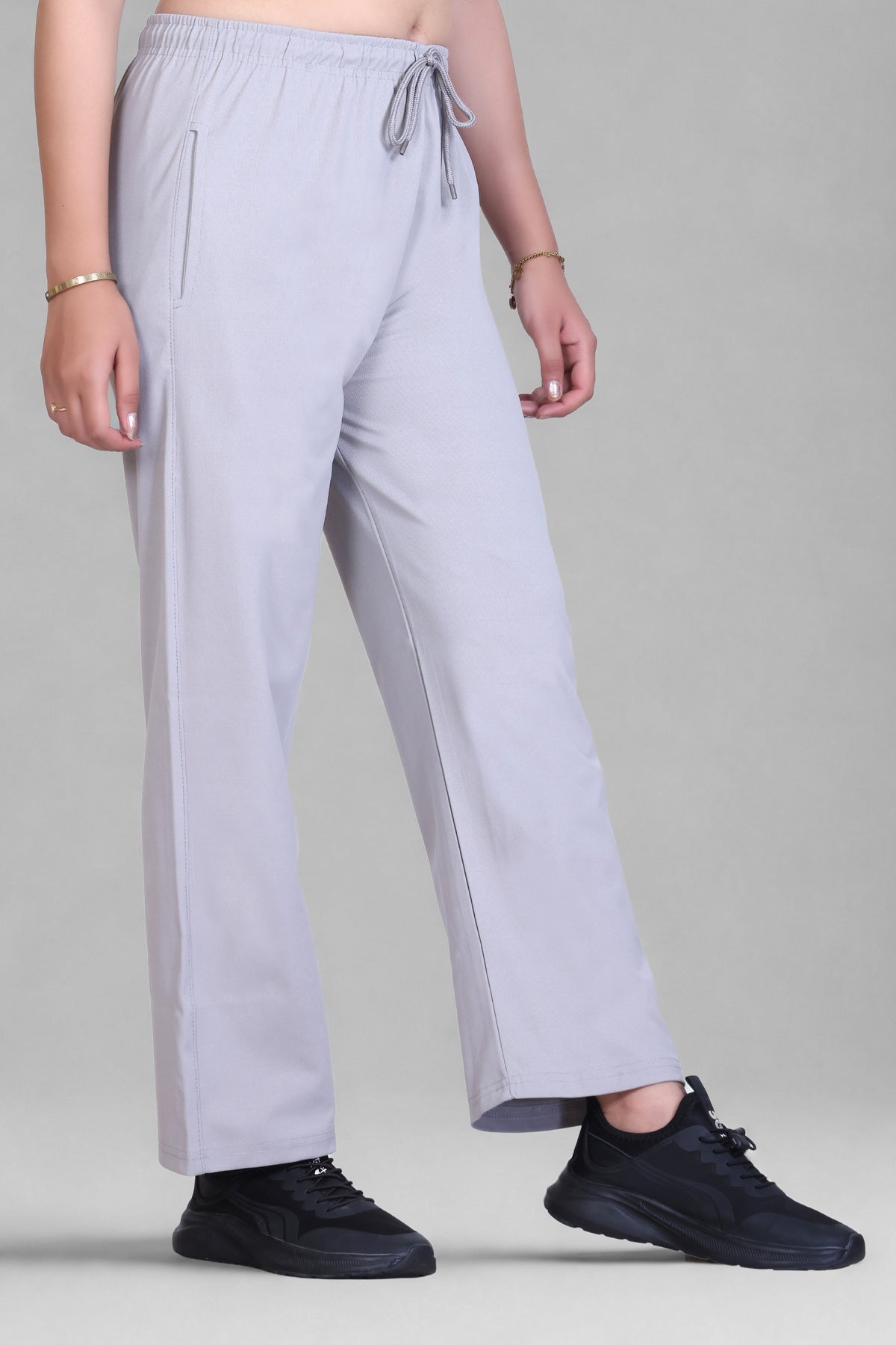 Relaxed Fit Straight Leg Lounge Pants with Pockets  (Sizes: M to XXL)