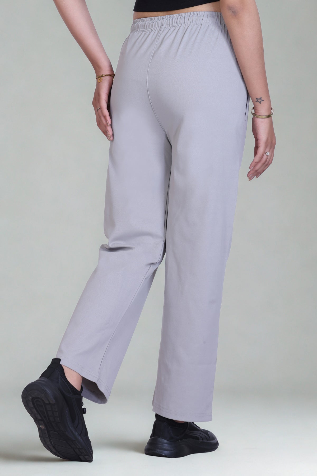 Relaxed Fit Straight Leg Lounge Pants with Pockets  (Sizes: M to XXL)