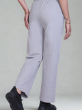 Relaxed Fit Straight Leg Lounge Pants with Pockets  (Sizes: M to XXL)