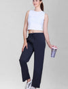 Relaxed Fit Straight Leg Lounge Pants with Pockets  (Sizes: M to XXL)