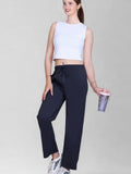 Relaxed Fit Straight Leg Lounge Pants with Pockets  (Sizes: M to XXL)
