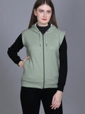 Winter Wear Cotton Fleece Jacket -Seladon