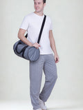 Jinxer Men’s Black Striped Straight-Fit Cotton Trackpant-Grey