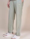 Jinxer Men Side Striped Wide Leg Fit Trackpants- Sage