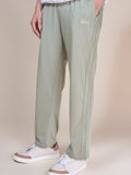Jinxer Men Side Striped wide leg Fit Trackpants Sage